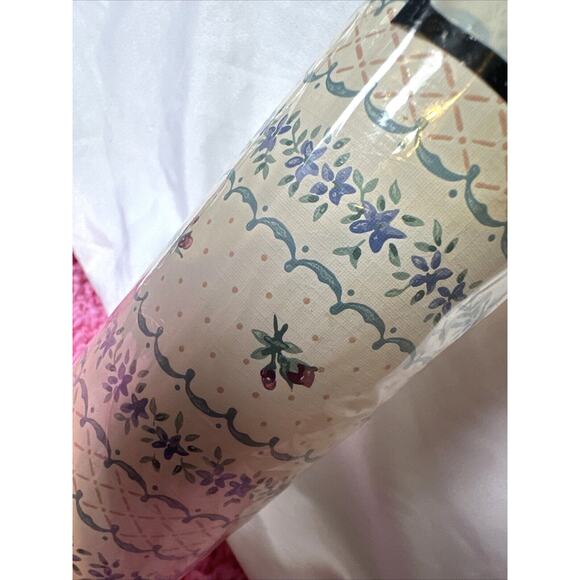 EISENHART Vtg Wallcovering Prepasted Wallpaper FLORAL 1 Double Roll 56.2‎ Sq Ft. - Picture 4 of 6